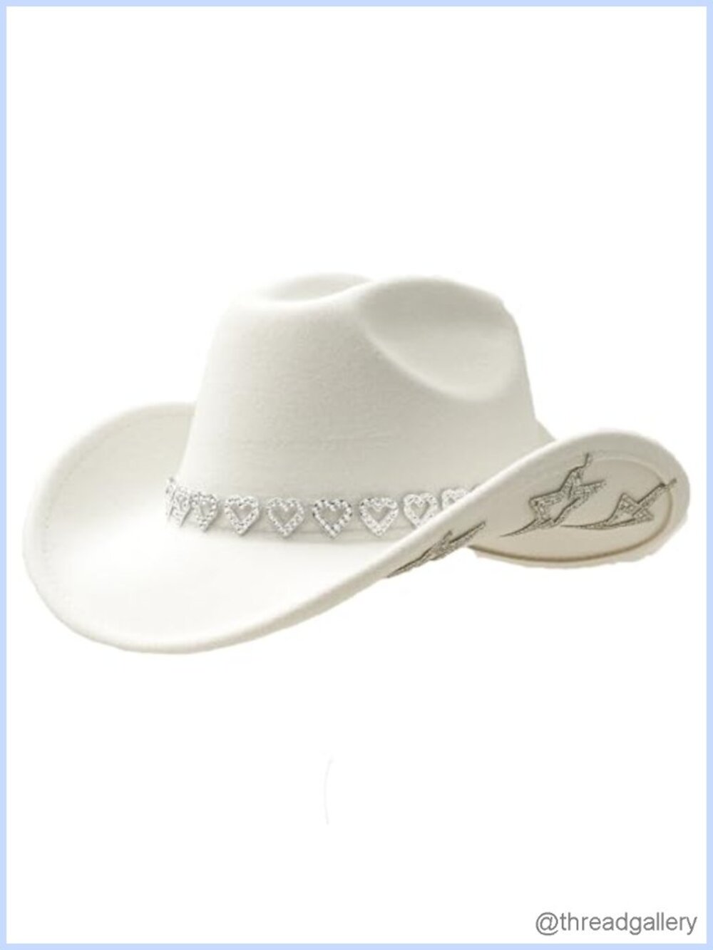 Rhinestone Cowboy Hat Western Cowgirl Star Rhinestone Band Adjustable